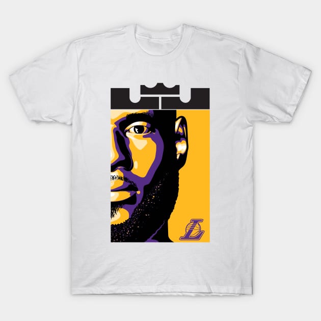 King James Art T-Shirt by Ken Asahvey